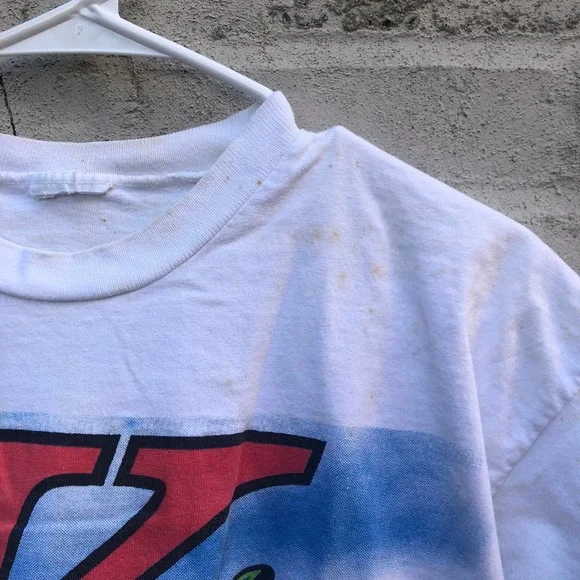 vintage 1994 nascar KODIAK TOBACCO ken schrader AOP all over print tee shirt L - Picture 2 of 4